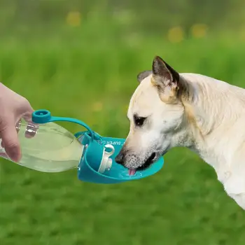 

Portable Pet Dog Water Bottle Leaf-shape Silicone Dog Bowl for Puppy Cat Travel Outdoor Water Dispenser