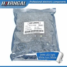1000 шт. белый светодиод cсветоизлучающий белый светодиод 5 мм и hjxrhgal