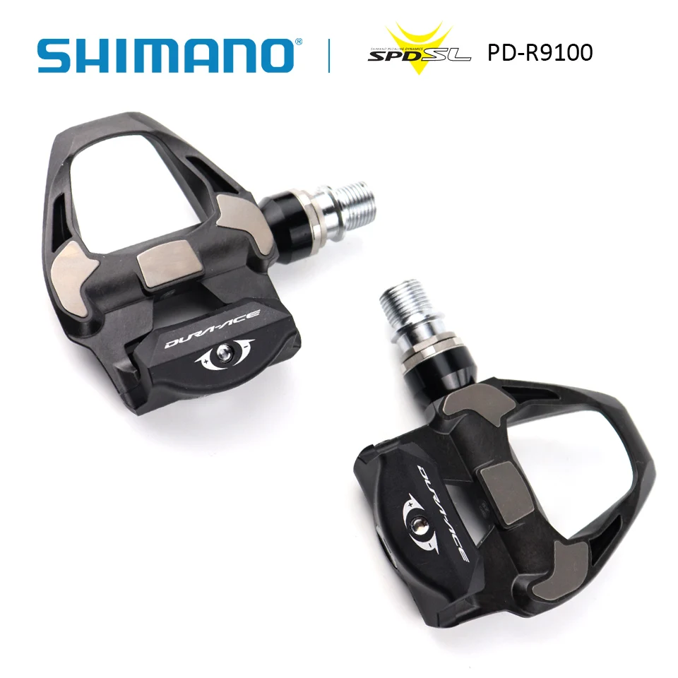 SHIMANO DURA ACE PD R9100 самоблокирующаяся педаль из черного углеродного волокна для