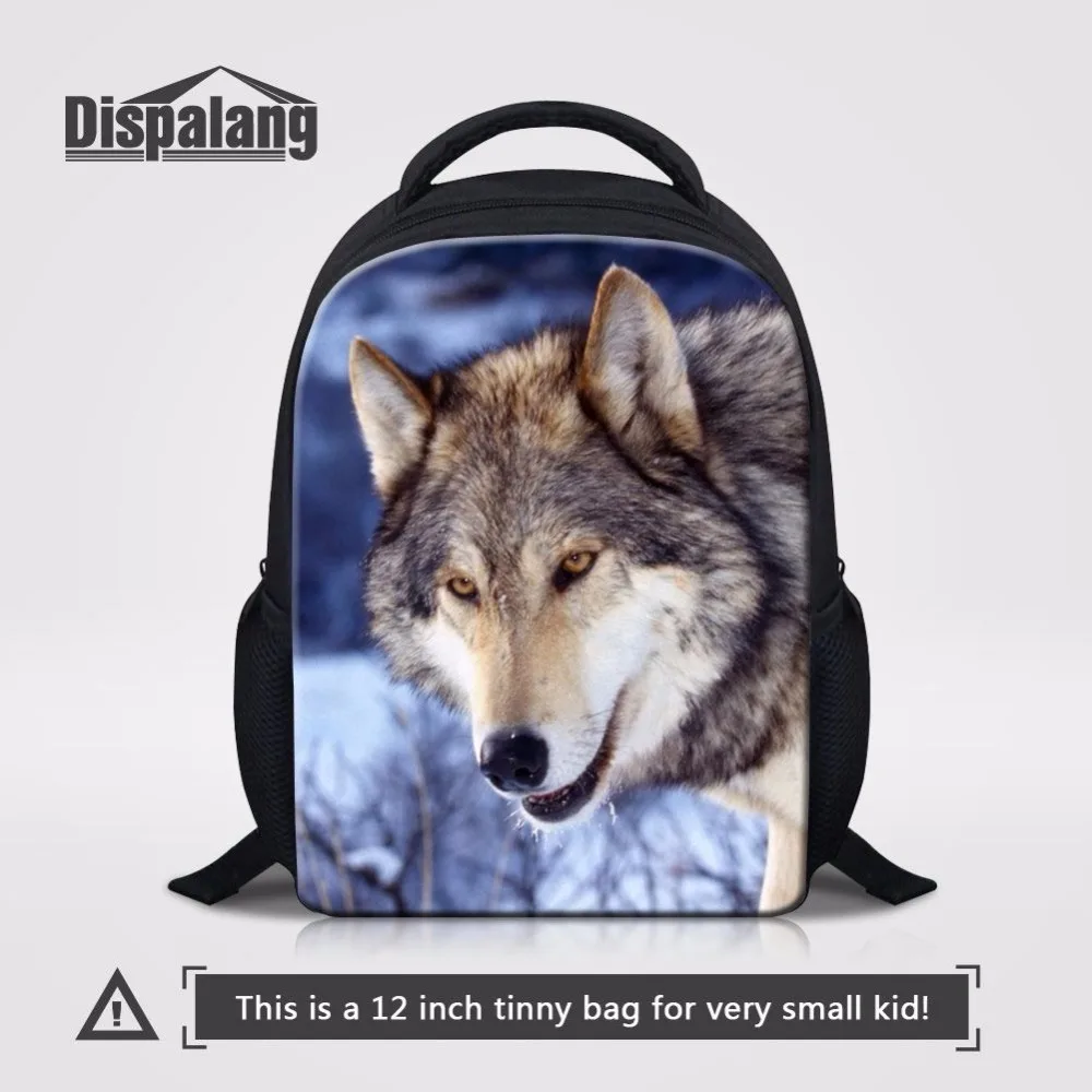 Dispalang Animal Wolf Print School Bags For Kindergarten Toddler Baby Boys Schoolbag Children Backpack Mini Back Pack Sac A Main Printed Miniback Aliexpress Dispalang Animal Wolf Print School Bags