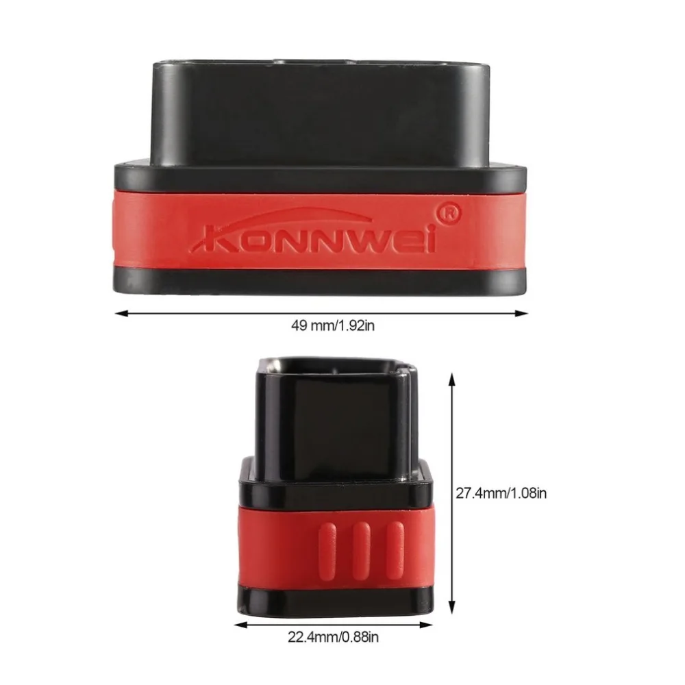 Konnwei KW901 ELM327 OBD2 интерфейс автомобильный диагностический инструмент Bluetooth 3,0 автоматический OBDII Автомобильный диагностический инструмент код сканер