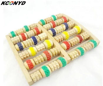 

40pieces/lot Large Dual Wooden Foot Roller Massager Reflexology Acupressure Reflexology Stress Roller