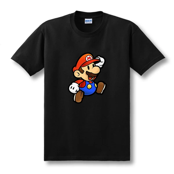 New Fashion Super Mario T Shirt Mario Brothers Pattern Cartoon T shirt