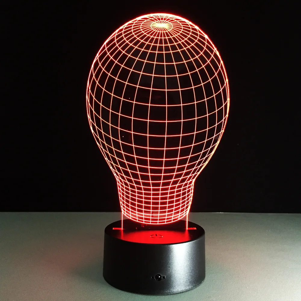 Balloon Shape 3D LED Lamp High Quality Illusion Led Night Light USB Table Desk Luminarias Christmas Gift | Освещение
