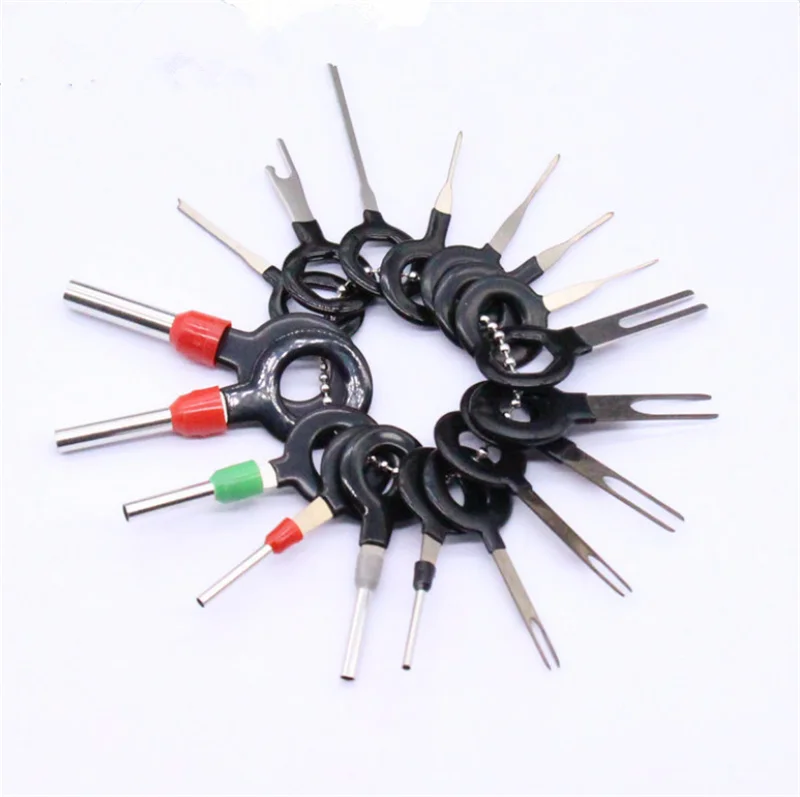 

11Pcs/Set Terminal Removal Tools Car Electrical Wiring Crimp Connector Pin Extractor Kit Back Needle Remove Tool Set 3pcs 8pcs