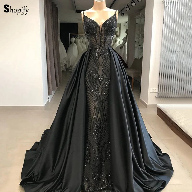 elegant long black evening dresses