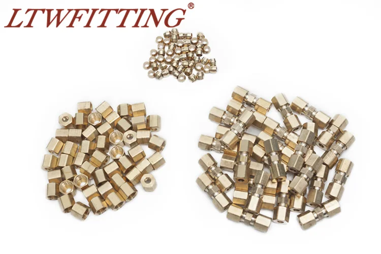 Uxcell Brass Tube Nuts M10x6mm – Compression Fittings For Hydraulic & Plumbing (8pcs)
