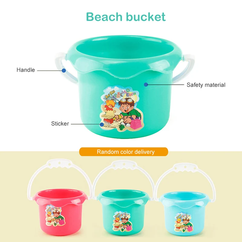astounding  9PCS Kids Beach Toys Baby Beach Sand Toys Water Bath Beach Bucket Sunglasses Toys Outdoor Games Sum