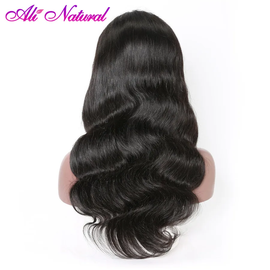 

Malaysian Body Wave Human Hair Wig 13x4 Glueless Lace Front Wigs Pre Plucked Natural Black Color 150% Density Remy Hair