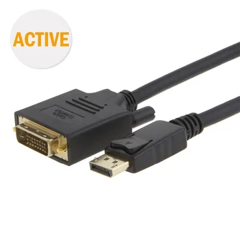 

Active DP to DVI, CableCreation Active DisplayPort to DVI Cable, DP to DVI-I, Eyefinity Multi-Screen Support, 6FT