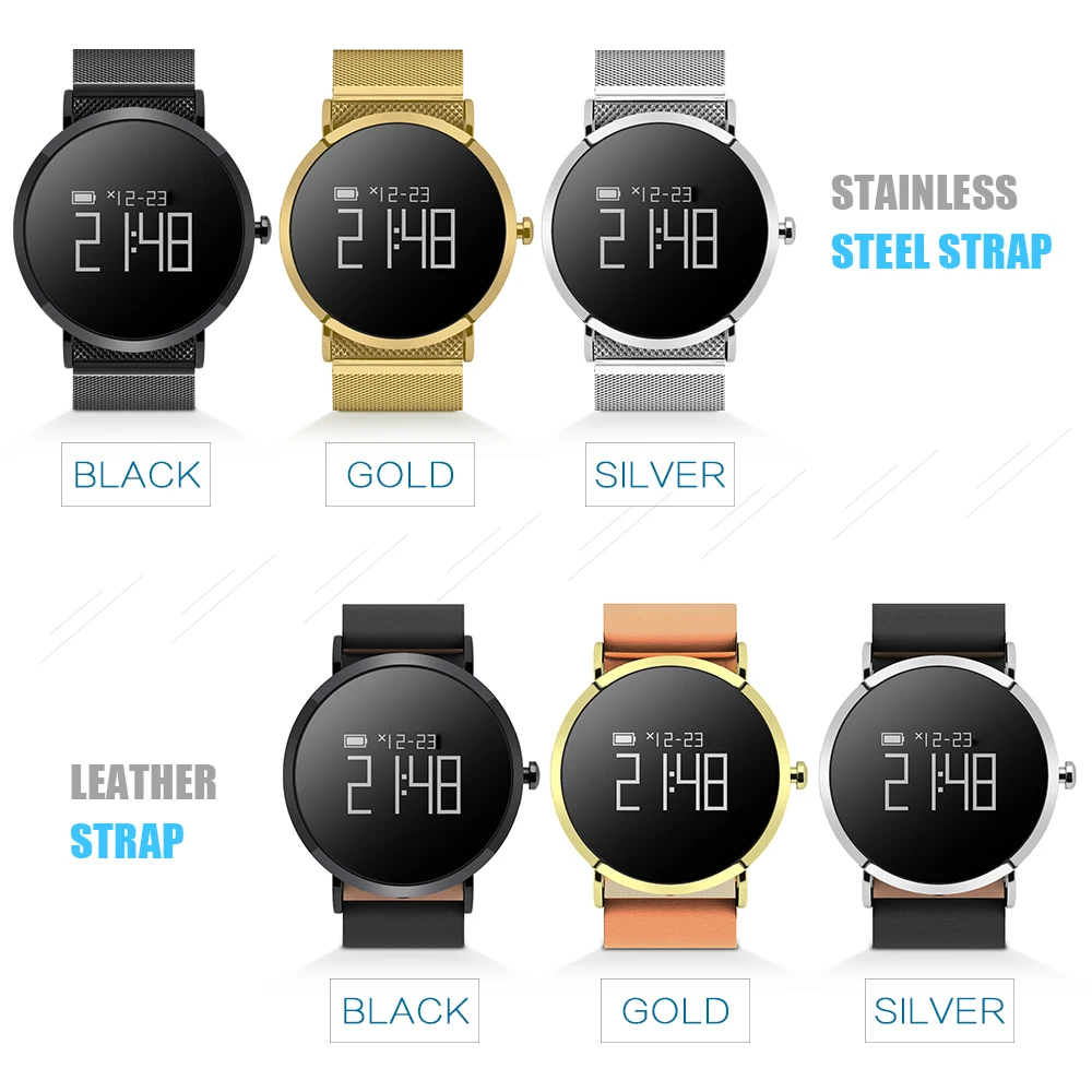 696 CV08 Bluetooth Smart Wristband Bracelet Sport Watch Pedometer Blood Pressure Heart Rate Monitor IP67 Waterproof Smart Watch