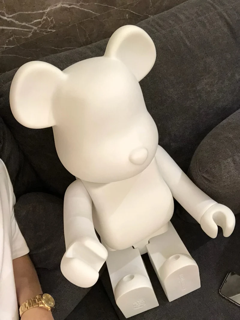 Ограниченная версия 1000% медведь Popobe Momo 70 см DIY Краска для ПВХ фигурку белый цвет с