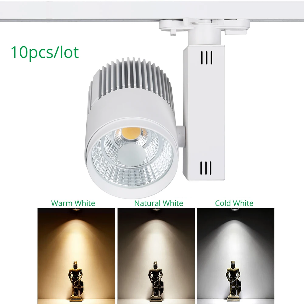 LED أضواء المسارات 20 W 30 W السكك الحديدية بقعة COB السكك الحديدية المسارات حذاء الملابس متجر متجر مول مصباح معرض الأضواء المعرض الإضاءة