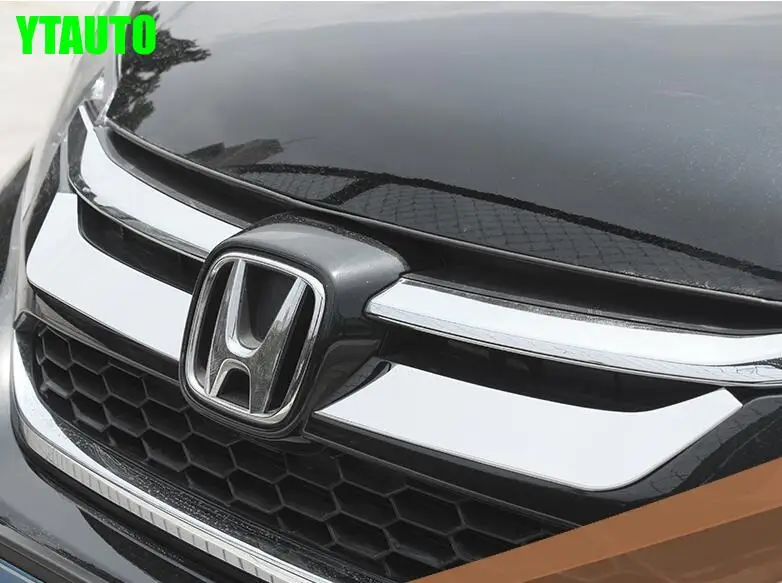 Передняя решетка Планки для HONDA CRV нержавеющая сталь, 2 шт./компл., авто внешние аксессуары