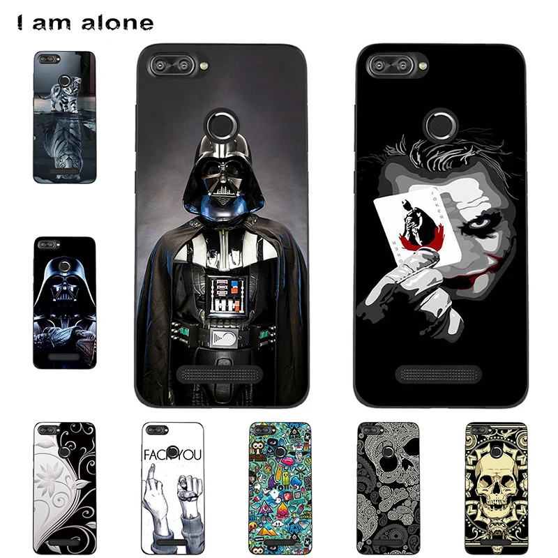 

I am alone Phone Cases For Lenovo K320T 5.7 inch Solf TPU Fashion Cute Color Paint Mobile Bags For Lenovo K320T Shipping Free
