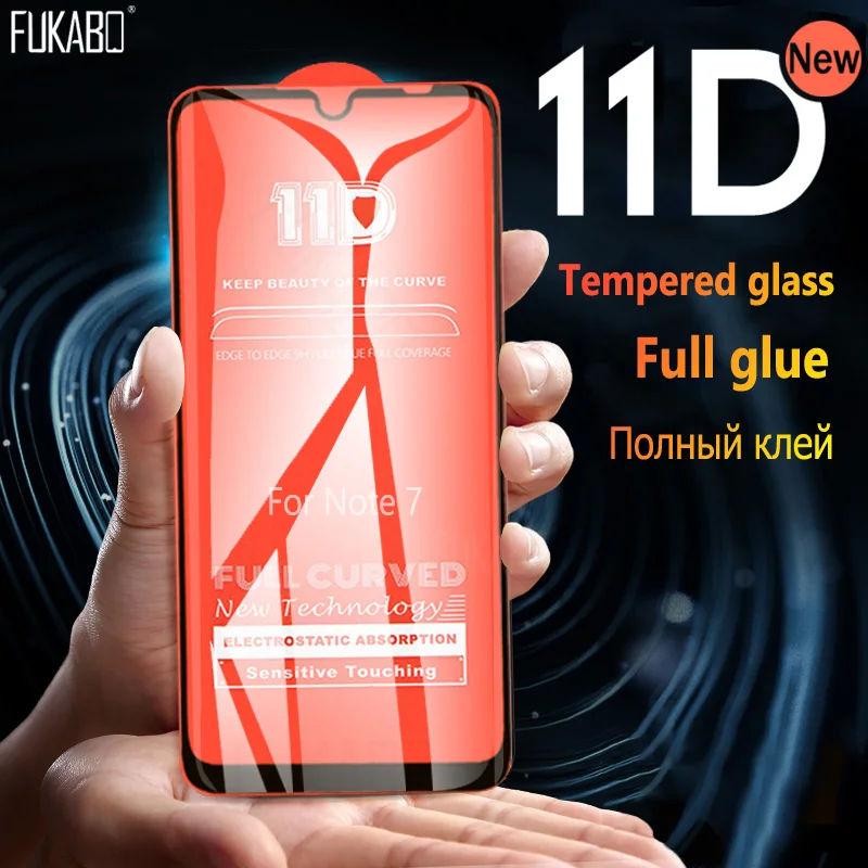 

11D Full Cover Full Glue Screen Protector Glass For Redmi Note 7 Pro 6 Tempered Glass For Redmi Note 5 Pro 6A Protection Glass