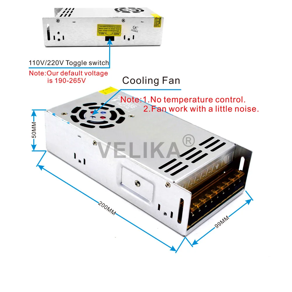 Новое поступление Регулируемый DC13.8V 29A 400 W импульсный источник питания драйвера светодиодный свет полосы Дисплей AC110 220 V от завода-производителя