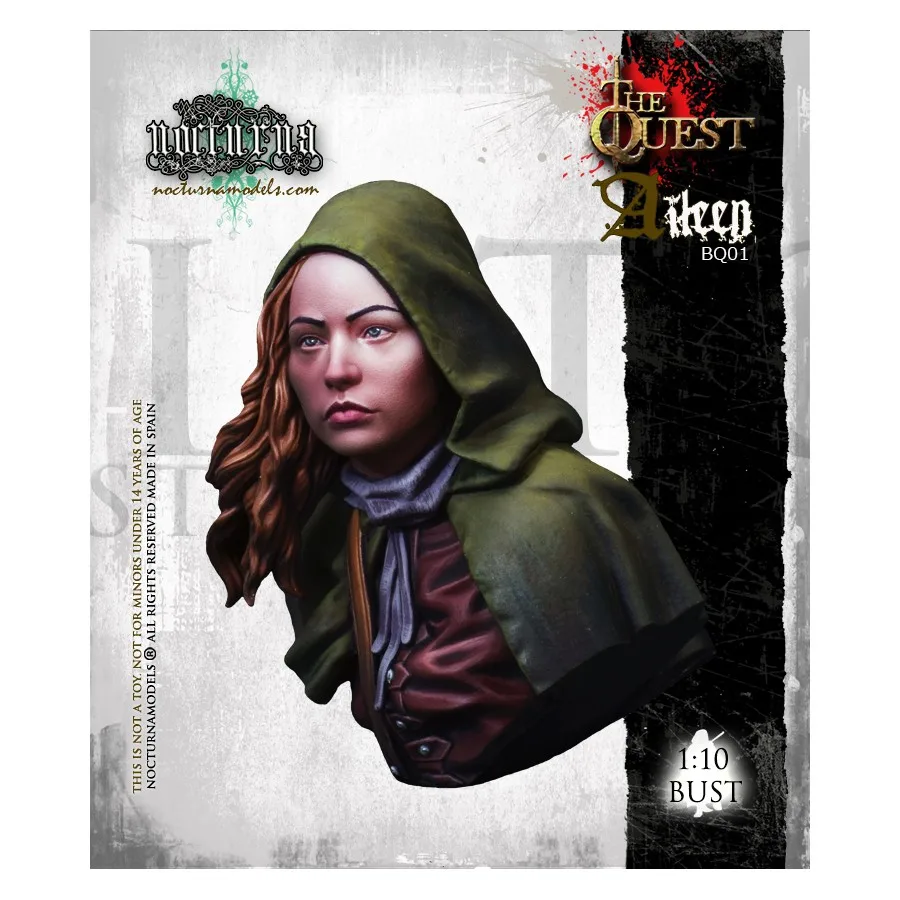

[Loong Way Miniatures] Nocturna Models AILEEN BUST Resin Miniature