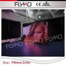 Горячая P40mm 2*3 M программируемая вспышка gif дисплей изображения led видео занавес Рождество праздник сценическое украшение