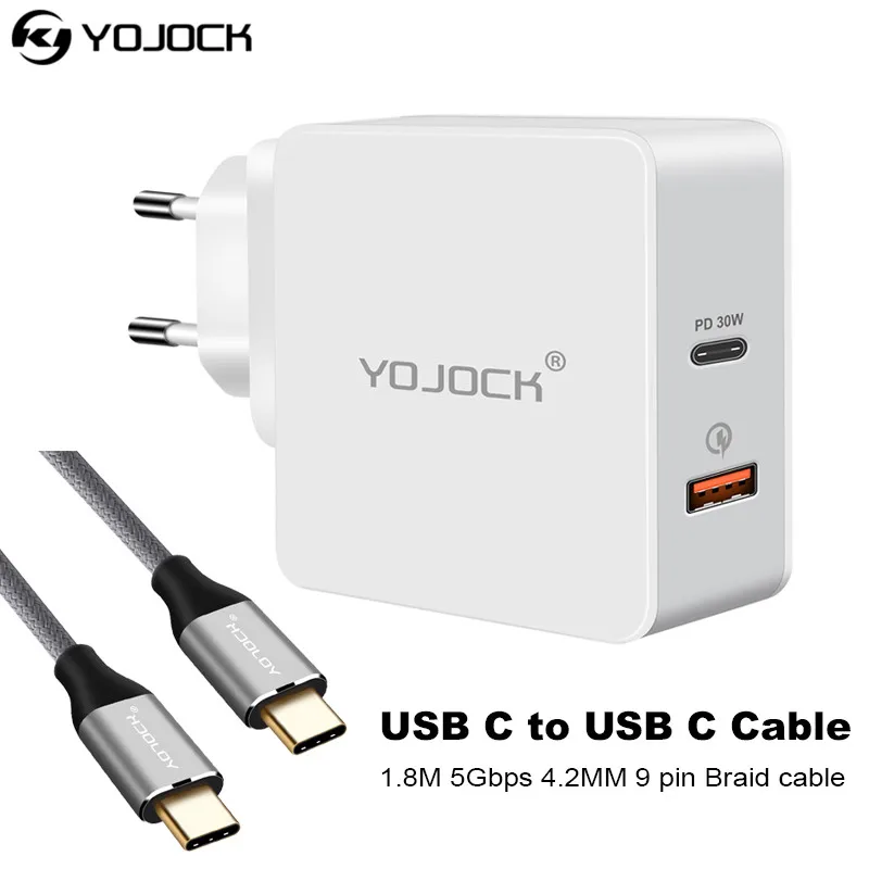 Машинка для стрижки 48 Вт с разъемом USB Type C настенное зарядное устройство