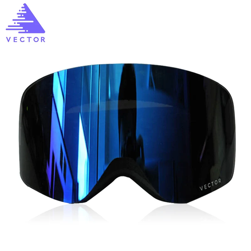  VECTOR Brand Professional Ski Goggles Men Women Anti-fog 2 Lens UV400 Adult Winter Skiing Eyewear S