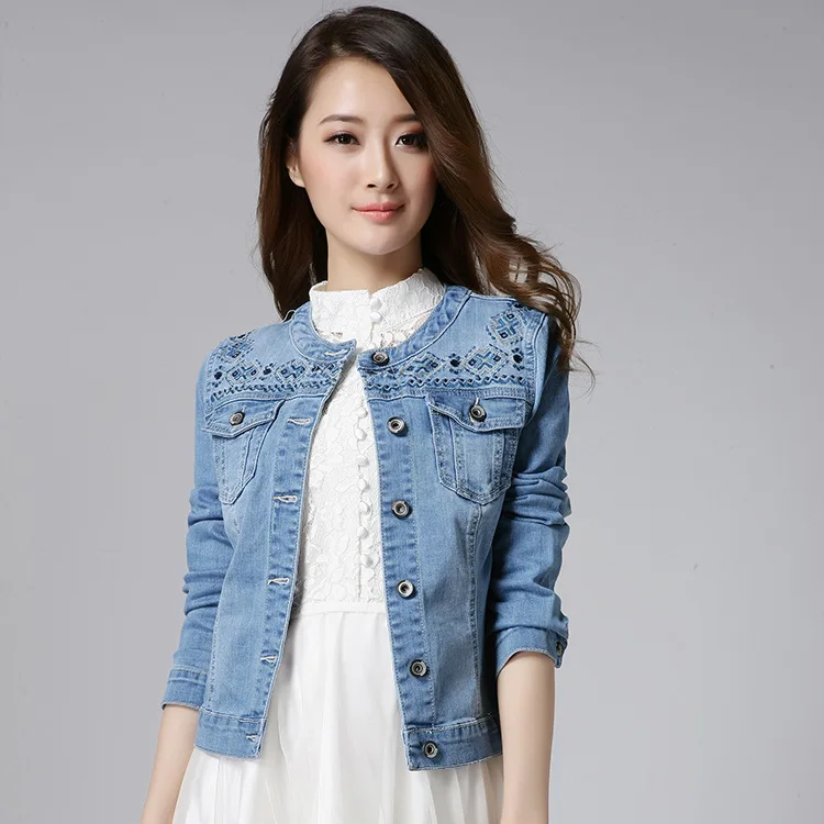 2015 otoño estilo coreano mujeres delgadas chaqueta de