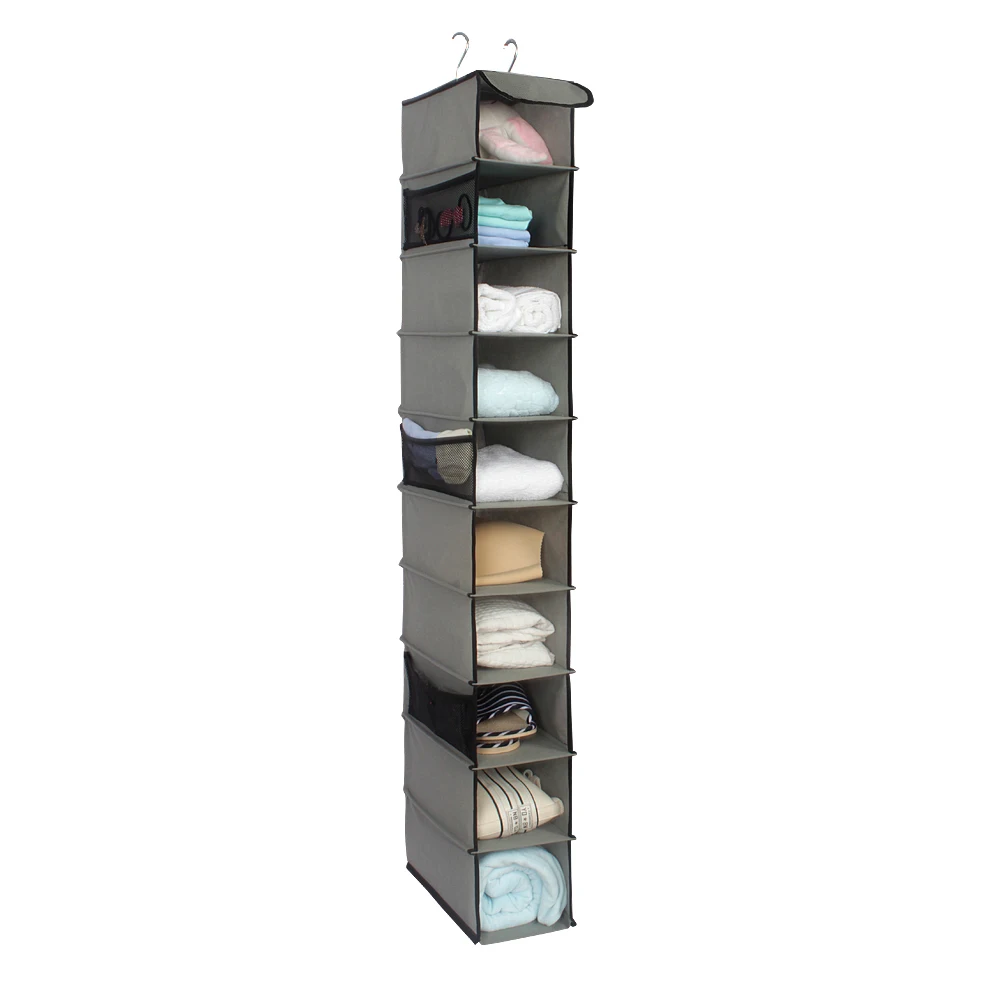 

10 Pockets Non-woven Fabric Dust-proof Shoe Clothes Hanging Storage Rack Shelf Door Wardrobe Hanger Organizer