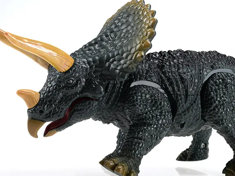 EBOYU RC Dinosaur Remote Control Animal Dino Triceratops Car Electronic Toy Sound, Walking Legs, Glowing Eyes Kids Birthday Gift 5