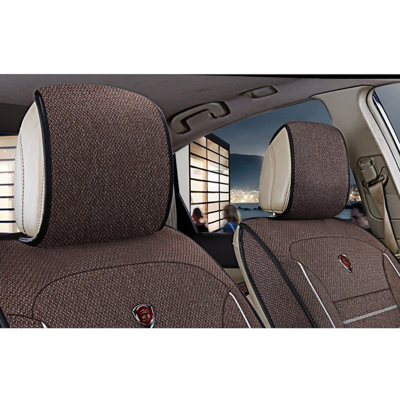 Универсальные льняные чехлы для сидений kokololee Citroen все модели C4 Aircross C5 C2 C6 C Elysee