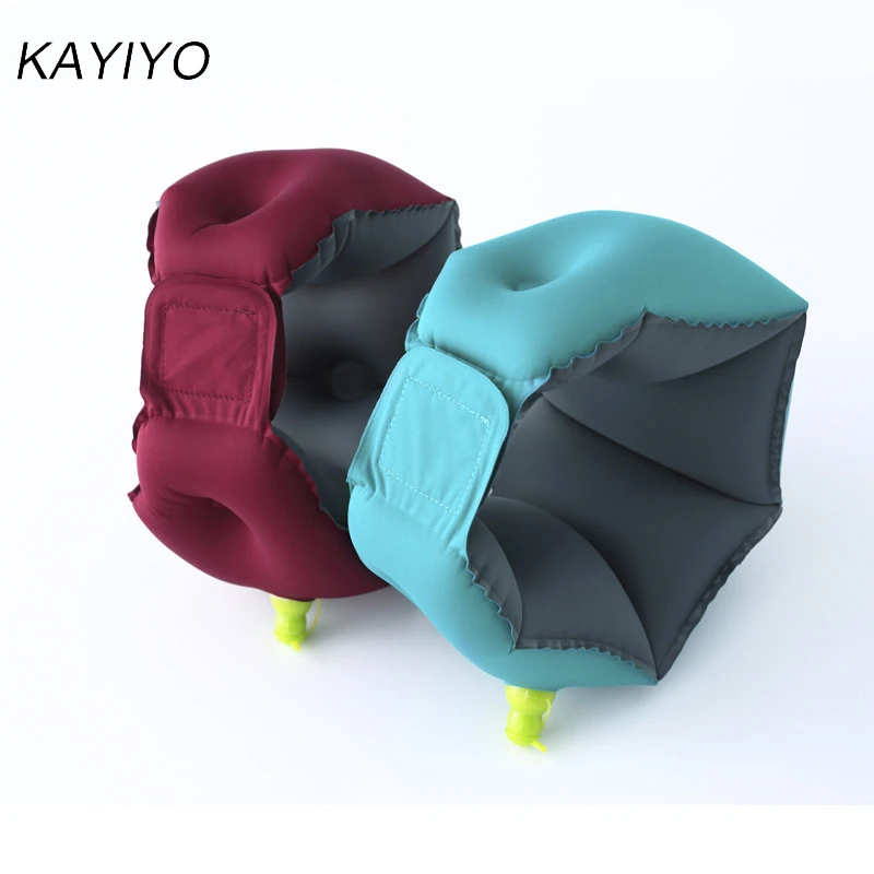 KAYIYO Outdoor Portable U Shape Inflatable Pillow TPU SleepingTravel