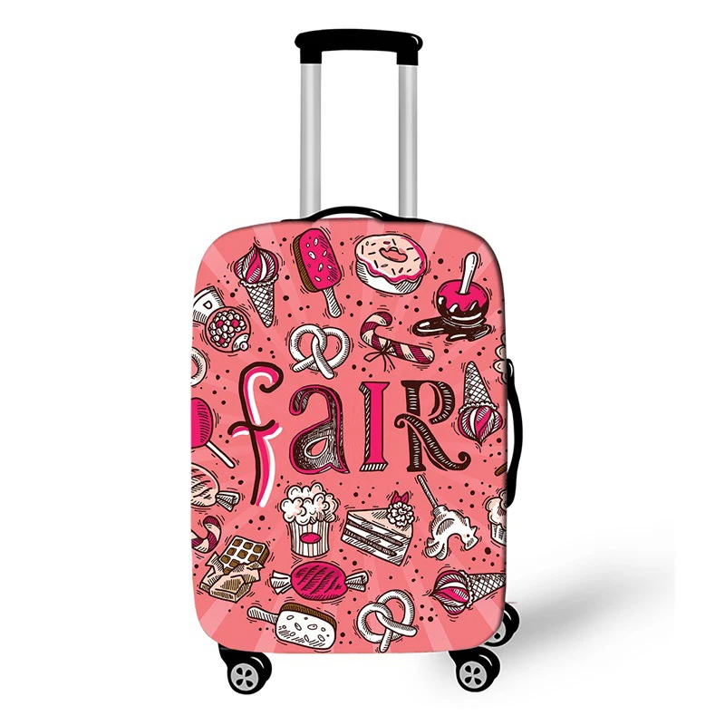 Цветочный розовый эластичный тканевый багажный Защитный чехол для 18-32 дюймов, чехол на колесиках, чехол для костюма, пылезащитный чехол, аксессуары для путешествий - Цвет: 027