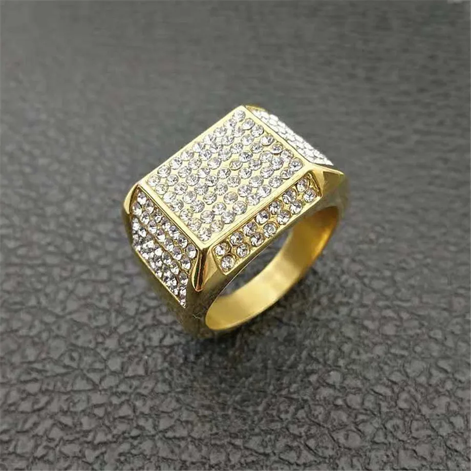 Stainless Steel Gold Color Plated 2 Color Scorpion Zodiac Sign Flat Band Ring