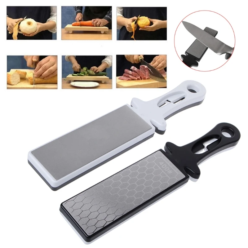 

400/1000# Double Side Diamond Sharpening Stone Ceramic Knife Dual Sharpener