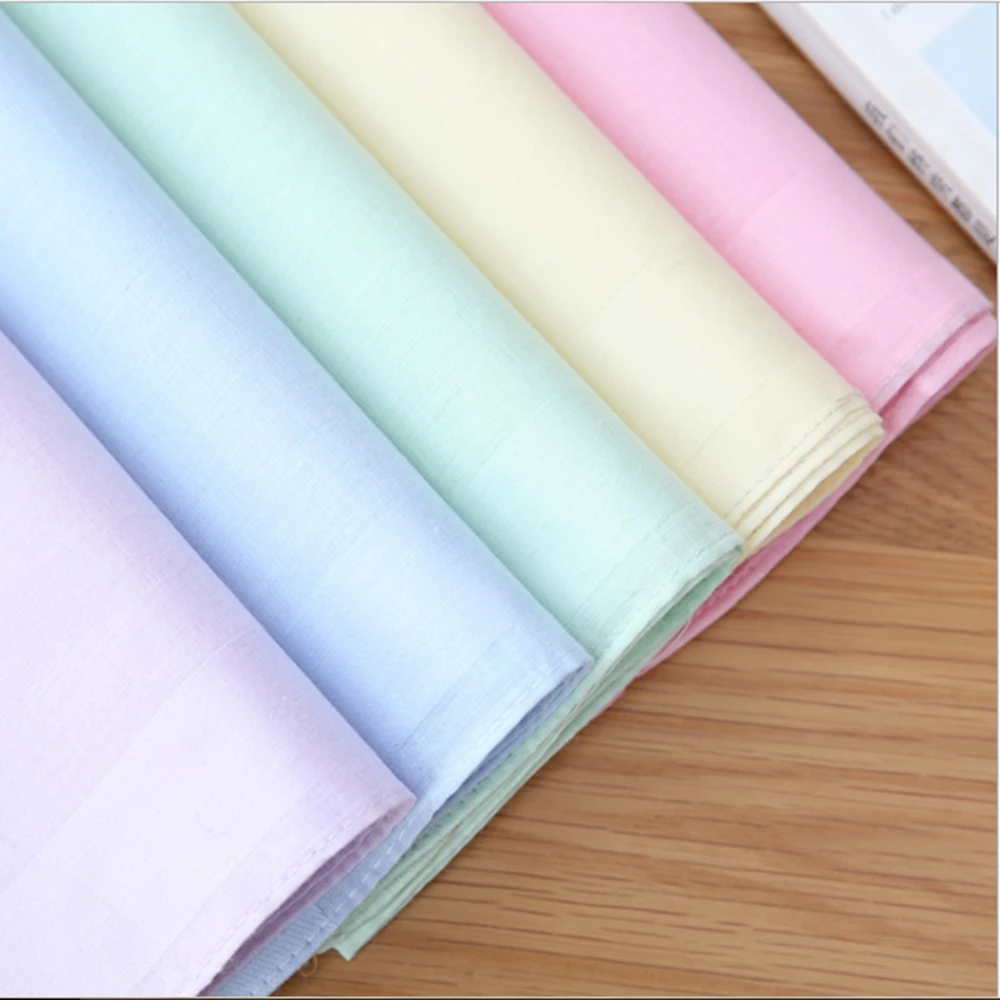 

5Pcs/lot Pure handkerchief towel 100% cotton handkerchief high quality handkerchief textile handkerchief fabric products