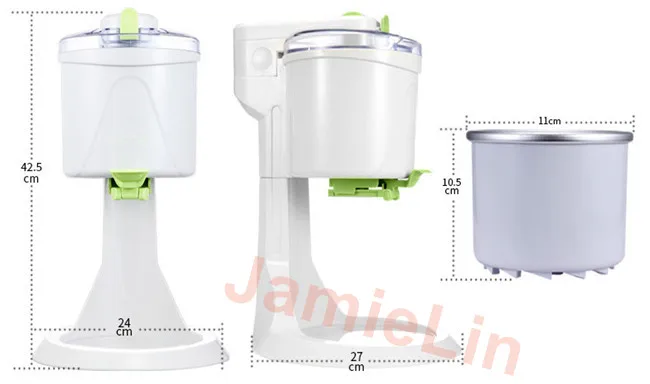 ice cream maker size