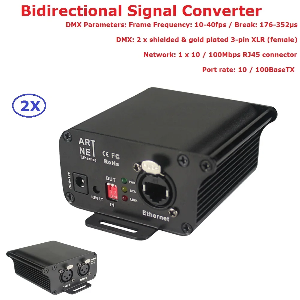 2XLot DMX Converter Two Port Bi directional Converter