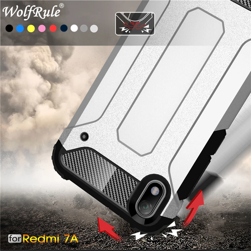 

Wolfrule Case For Xiaomi Redmi 7A Case Redmi 7A Full Wrapped Armor Hybrid PC+TPU Shockproof Case For Xiaomi Redmi 7A Cover 5.45"