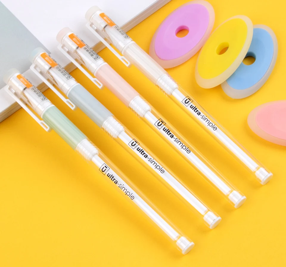 

High Quality Erasable Gel Pen 0.5mm Nib Black/Blue Ink Kawaii Small Fresh Style School Office Magical Writing Pen Gift 2pcs/lot