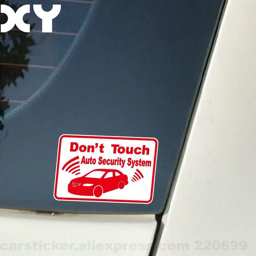 2 PCS Security System Warning Stickers Decal Car Sticker Truck Car Window Bumper Sticker - Image 2