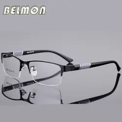 Belmon зрелище оправа для очков Мужская Корейская Nerd компьютер рецептурная оптика для мужчин очки с прозрачными линзами очки кадр RS077
