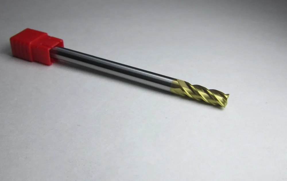Диаметр 6 мм карбида плоский 4 флейты удлиненные хвостовик удлиненный Концевые Фрезы с ЧПУ машина для удлинения ресниц всего фреза для обработки металла