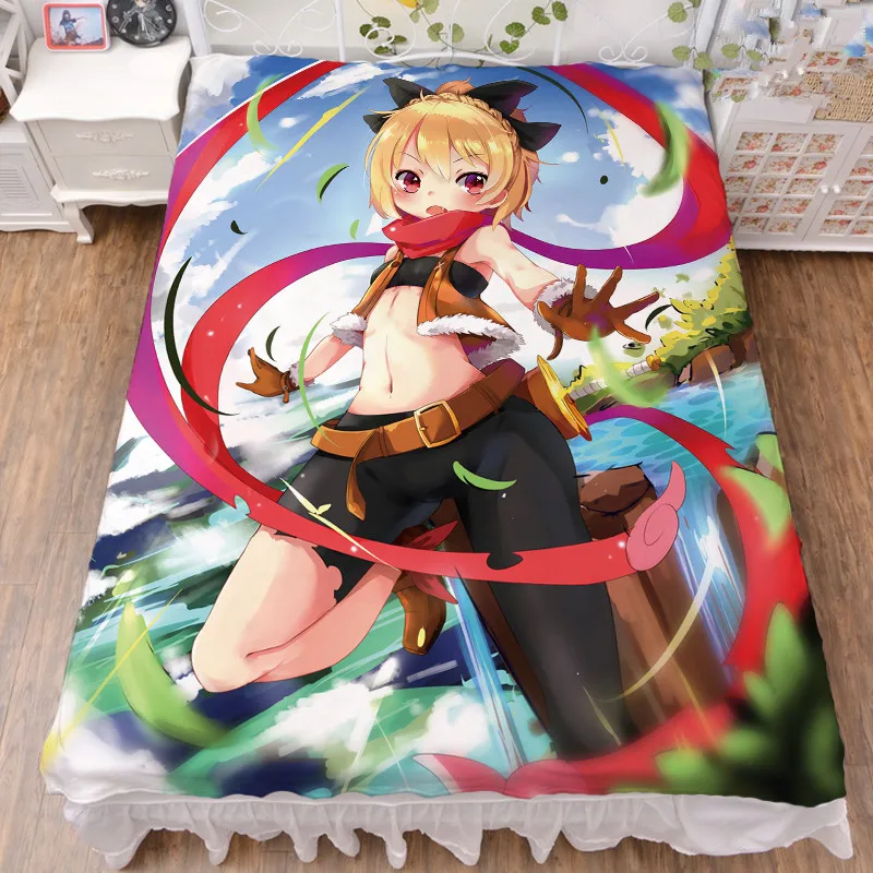 150x200 см аниме Re Zero kara Hajimeru Isekai Seikatsu Войлок и искусственное молочное волокно