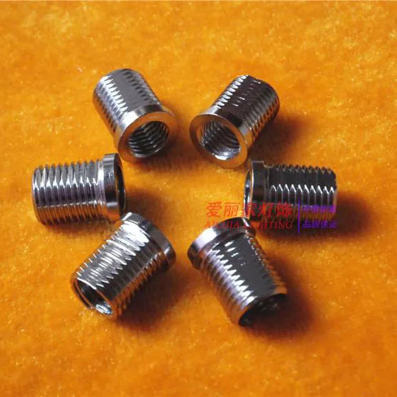 

M8 TO M10 Chrome M8 inner teeth outer teeth turn M10 connector adapter connector rod teeth through teeth