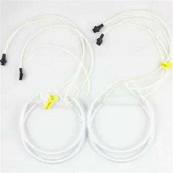 

Rockeybright free shipping super white ccfl angel eyes E46 for BMW E46 ccfl led angel eyes 6500K xenon projector