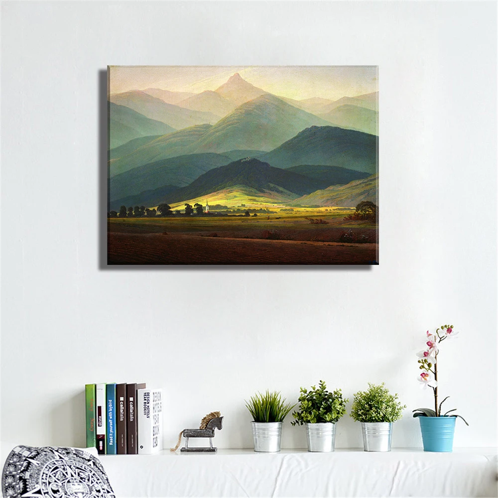 Canvas Painting Modern Print Frameless Art of Landscape Canvas Art Home