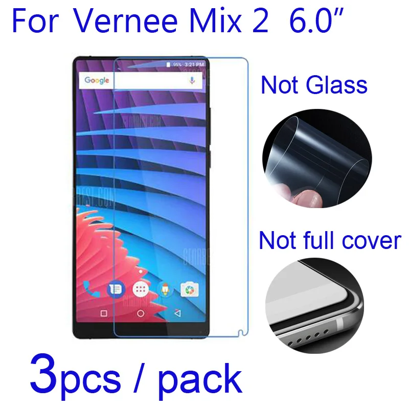 3 шт./лот vernee Thor e 4G/Mix 2/Apollo Lite/Mars ЖК дисплей мягкие Экран защитников HD