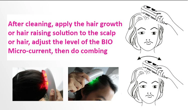 Лазерная расческа для восстановления волос, микроток для выпадения волос, алопеция, массаж кожи головы, удаление перхоти, истончение волос, восстановление здоровья, рост