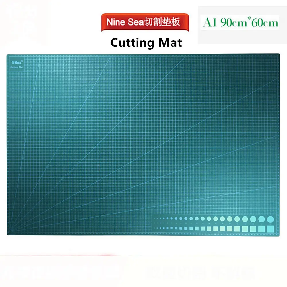 

Nine 9 Sea Gundam model tool Double-sided scale Carving Cutting Mat A1 90*60cm