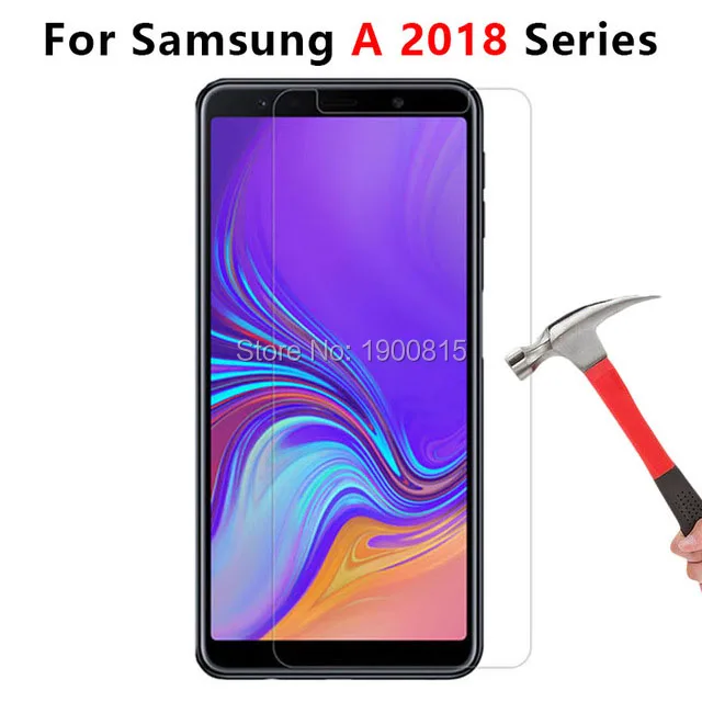 10 шт. Защитное стекло для samsung A5 A6 A7 A8 Plus закаленное стекло на Galaxy A 5 6 7 8 5a 6a 7a 8a Защитная пленка для экрана