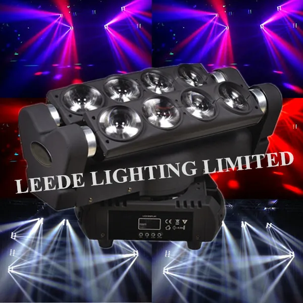 Free shipping 2pcs/lot 8X10W 4 in 1 RGBW Beam Moving Bar cheap led dj